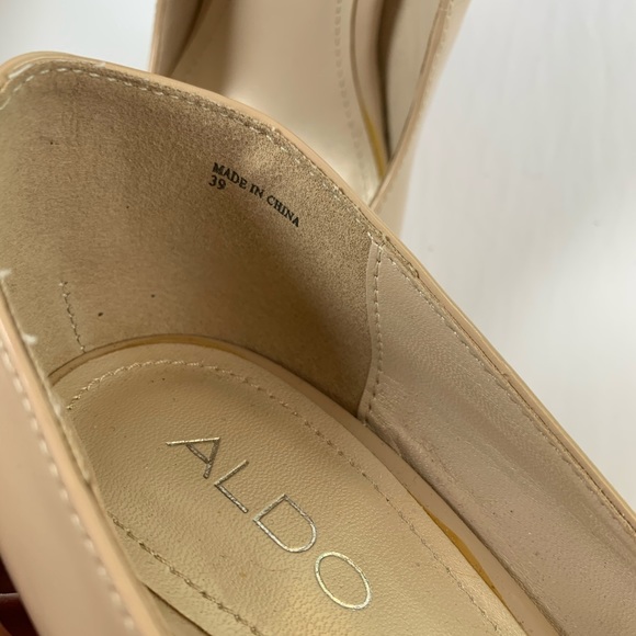 SOLD Aldo Blush Neutral High Heels Size 39 / Size 8 - Picture 12 of 13